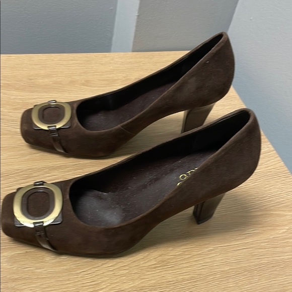 Vintage EUC Franco Sarto Brown Women's Shoes Approximately Size 7-7.5. - Picture 3 of 6